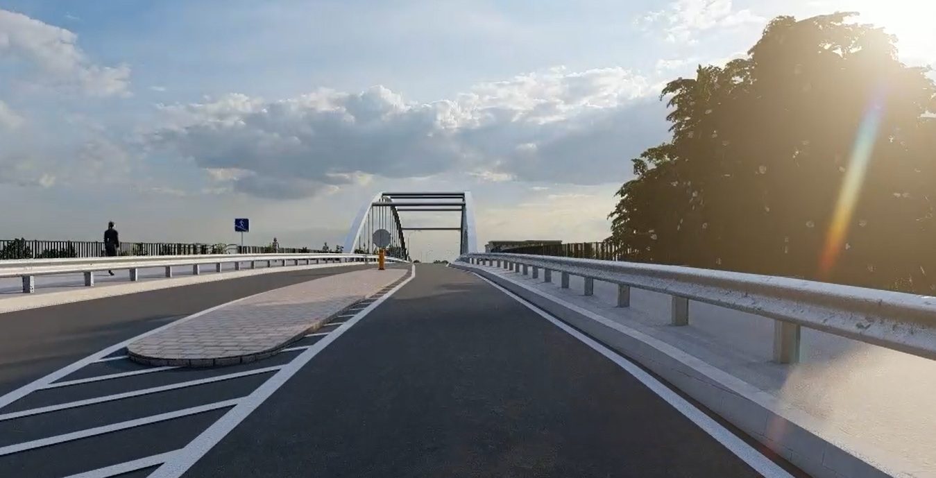 Nowy obiekt mostowy przez linię kolejową i drogi, rozbudowane skrzyżowanie z ul. Dworcową